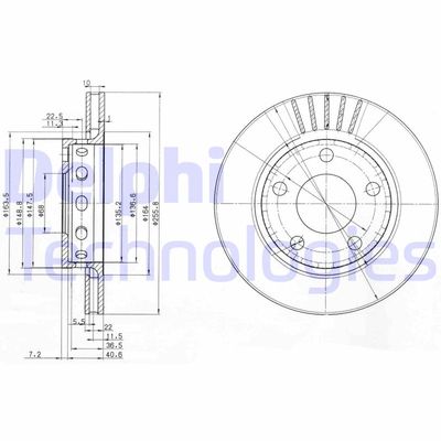 BG3785 DELPHI Тормозной диск