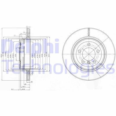 BG3787 DELPHI Тормозной диск