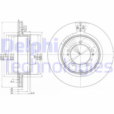 BG3811 DELPHI Тормозной диск