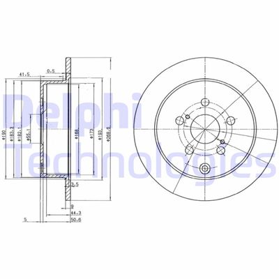 BG3822 DELPHI Тормозной диск