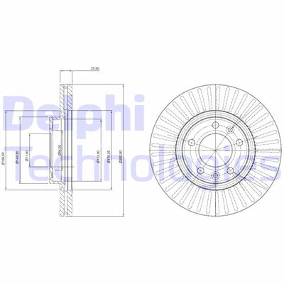 BG3835C DELPHI Тормозной диск