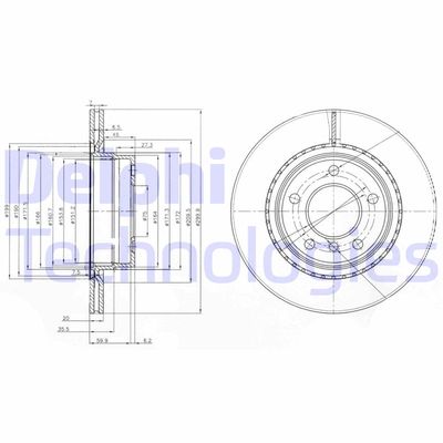 BG3901C DELPHI Тормозной диск