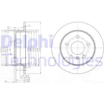 BG3910C DELPHI Тормозной диск