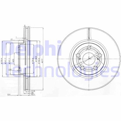 BG3913C DELPHI Тормозной диск