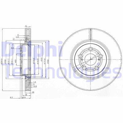 BG3914 DELPHI Тормозной диск