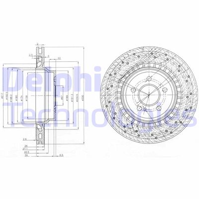 BG3917 DELPHI Тормозной диск