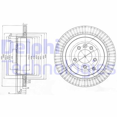 BG3925C DELPHI Тормозной диск