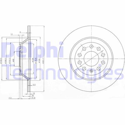 BG3956C DELPHI Тормозной диск