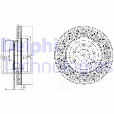 BG3985C DELPHI Тормозной диск