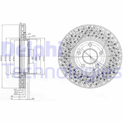 BG3986 DELPHI Тормозной диск