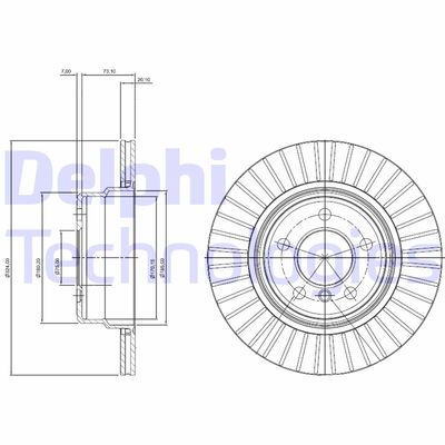 BG3999 DELPHI Тормозной диск