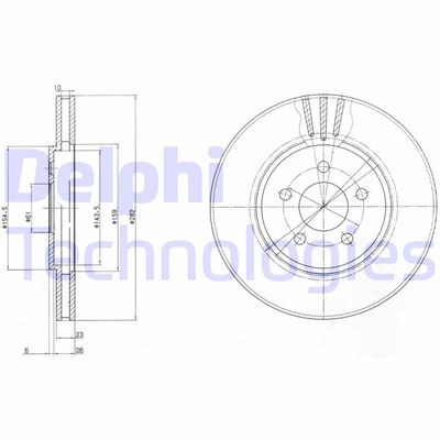 BG4000 DELPHI Тормозной диск