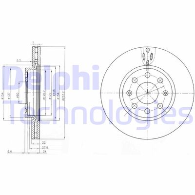 BG4004C DELPHI Тормозной диск