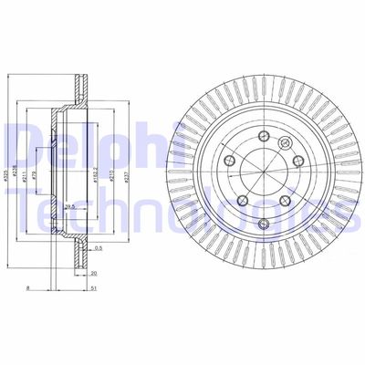 BG4020C DELPHI Тормозной диск