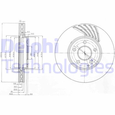 BG4029 DELPHI Тормозной диск