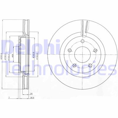 BG4109C DELPHI Тормозной диск