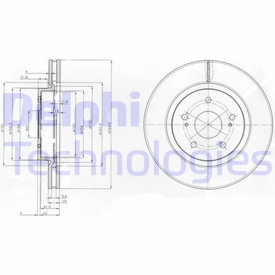 BG4131 DELPHI Тормозной диск