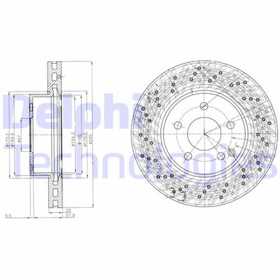 BG4142C DELPHI Тормозной диск