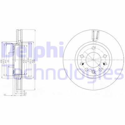 BG4149 DELPHI Тормозной диск