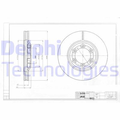 BG4175 DELPHI Тормозной диск