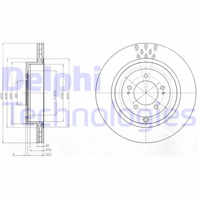 BG4204C DELPHI Тормозной диск