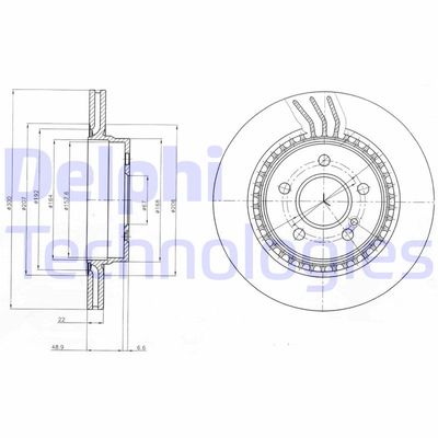 BG4226 DELPHI Тормозной диск