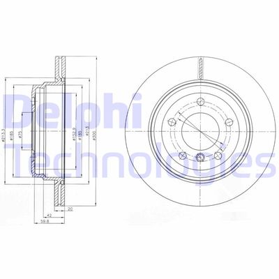 BG4243C DELPHI Тормозной диск