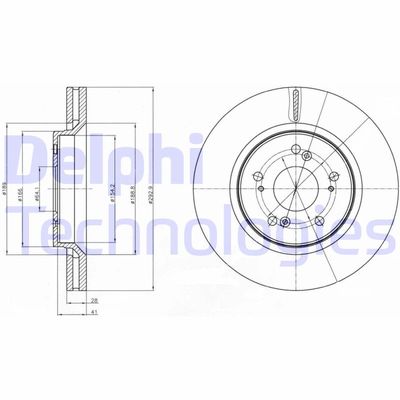 BG4250C DELPHI Тормозной диск