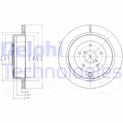 BG4267 DELPHI Тормозной диск