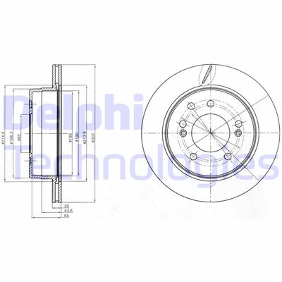 BG4273 DELPHI Тормозной диск