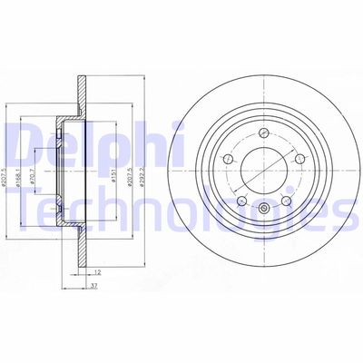 BG4279C DELPHI Тормозной диск