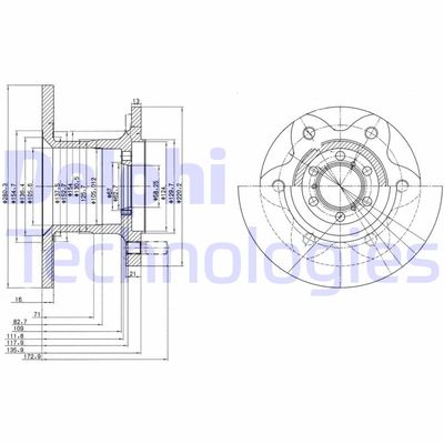 BG429 DELPHI Тормозной диск