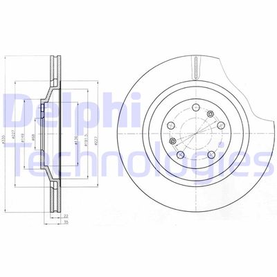 BG4292 DELPHI Тормозной диск