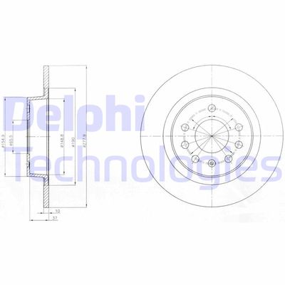 BG4300 DELPHI Тормозной диск