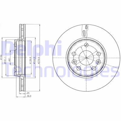 BG4317C DELPHI Тормозной диск