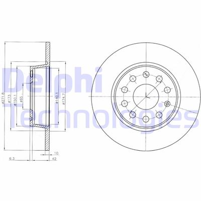 BG4324 DELPHI Тормозной диск