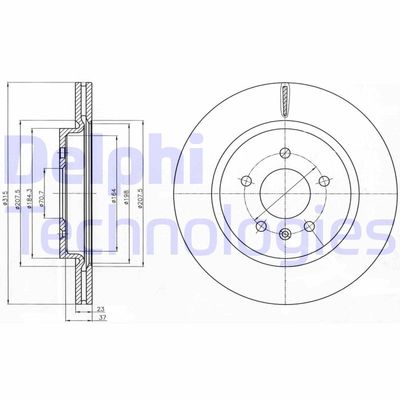 BG4388 DELPHI Тормозной диск