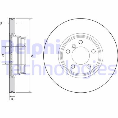 BG4458C DELPHI Тормозной диск