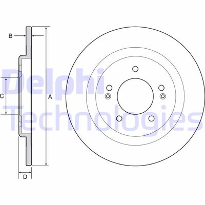 BG4563C DELPHI Тормозной диск