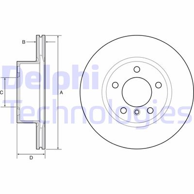 BG4645C DELPHI Тормозной диск