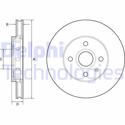 BG4647C DELPHI Тормозной диск