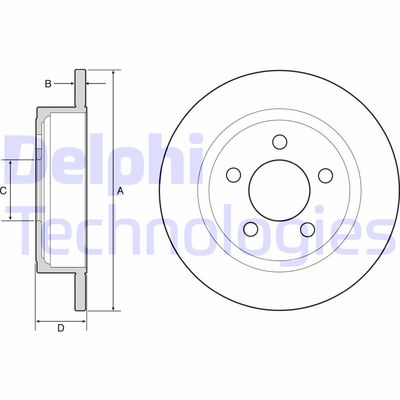 BG4648 DELPHI Тормозной диск