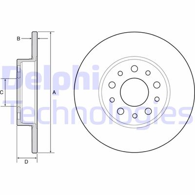 BG4655C DELPHI Тормозной диск