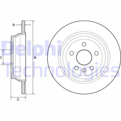 BG4656C DELPHI Тормозной диск