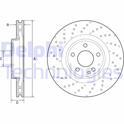 BG4658C DELPHI Тормозной диск