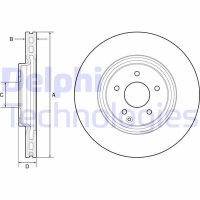 BG4660 DELPHI Тормозной диск