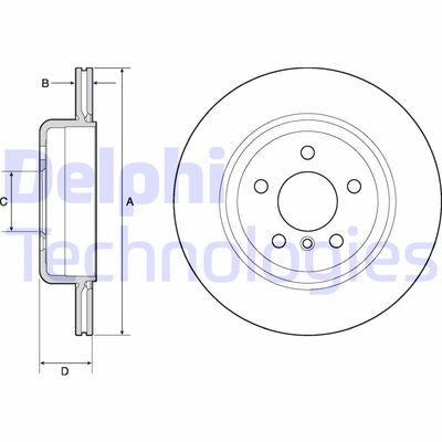 BG4664C DELPHI Тормозной диск