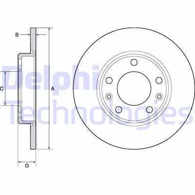 BG4670C DELPHI Тормозной диск