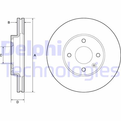 BG4671C DELPHI Тормозной диск