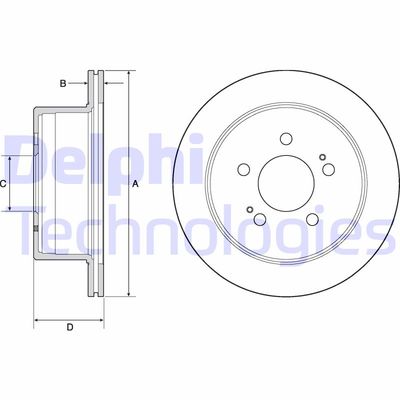 BG4677C DELPHI Тормозной диск